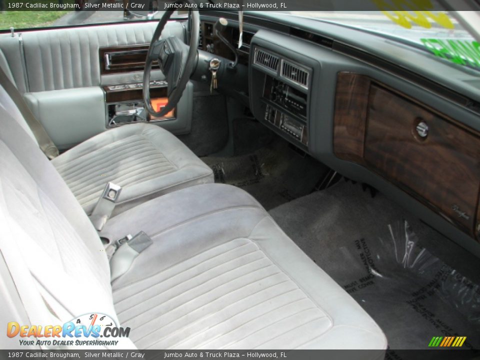 Gray Interior - 1987 Cadillac Brougham  Photo #11