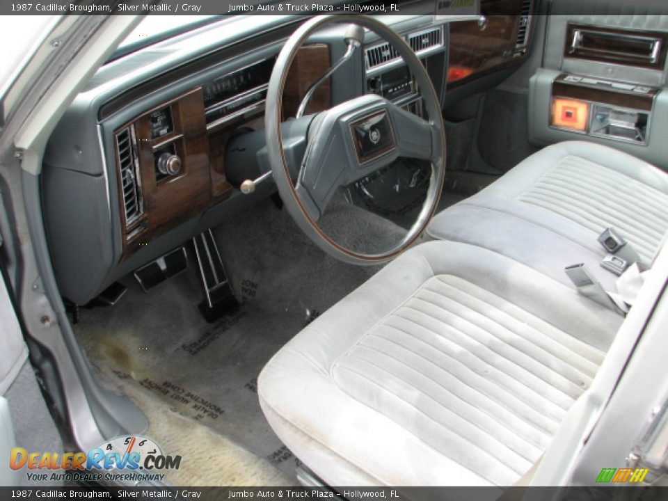 Gray Interior - 1987 Cadillac Brougham  Photo #15