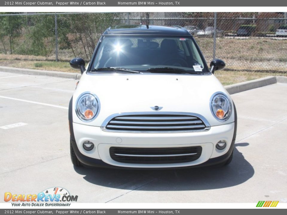 2012 Mini Cooper Clubman Pepper White / Carbon Black Photo #2