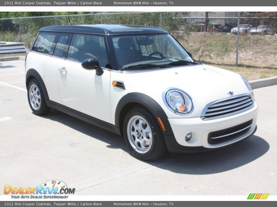 2012 Mini Cooper Clubman Pepper White / Carbon Black Photo #9