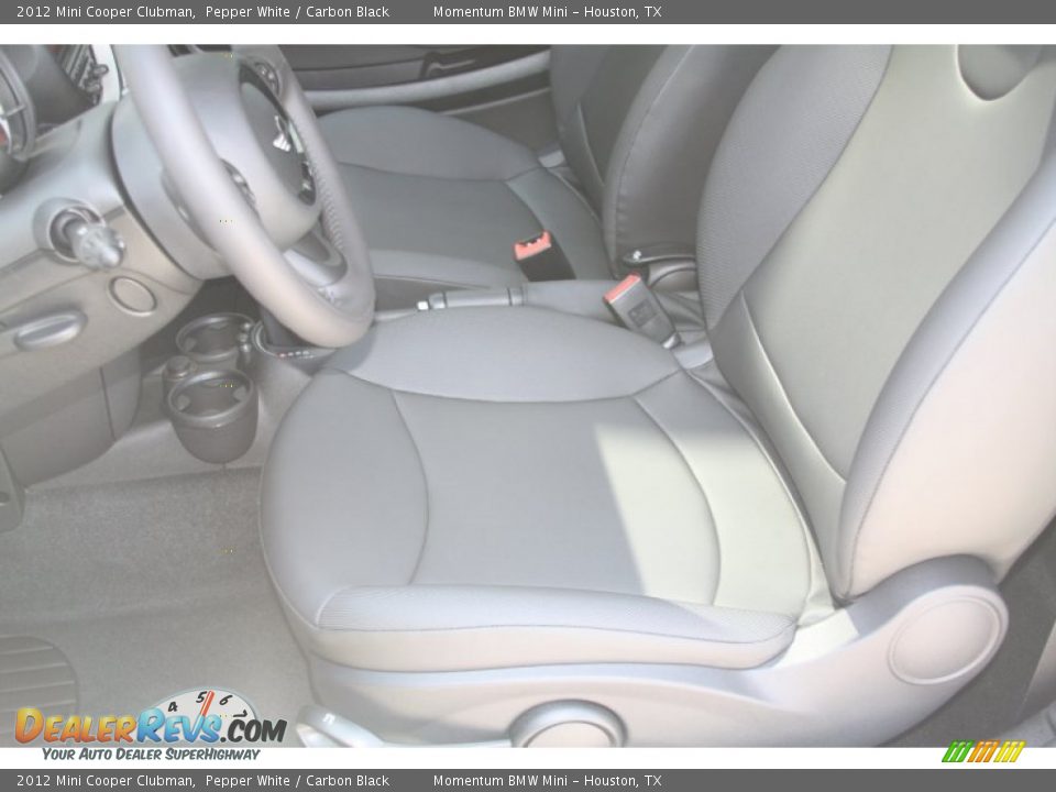 2012 Mini Cooper Clubman Pepper White / Carbon Black Photo #11