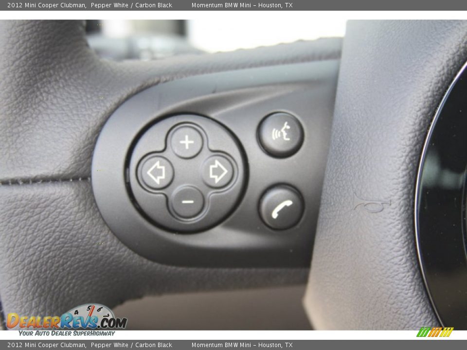 2012 Mini Cooper Clubman Pepper White / Carbon Black Photo #21