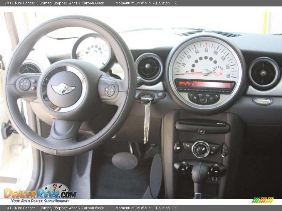 2012 Mini Cooper Clubman Pepper White / Carbon Black Photo #23