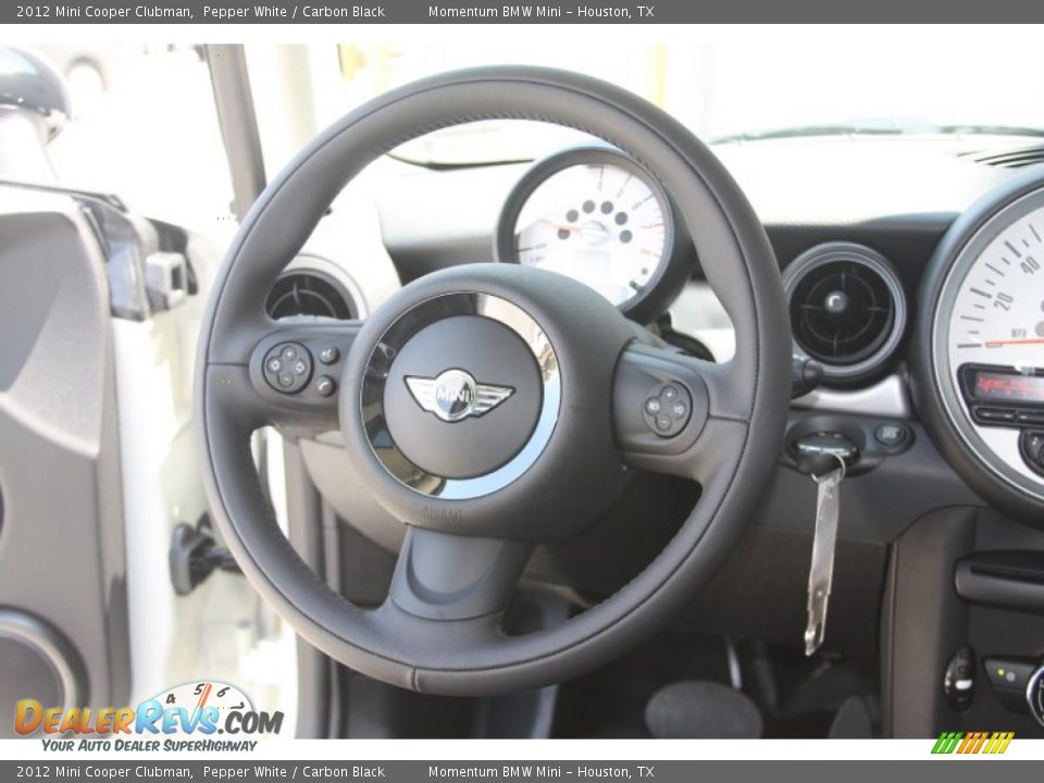 2012 Mini Cooper Clubman Pepper White / Carbon Black Photo #24