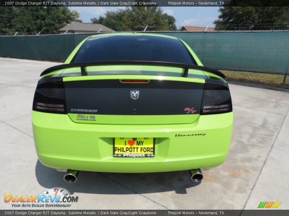 2007 Dodge Charger R/T Daytona Sublime Metallic / Dark Slate Gray/Light Graystone Photo #4