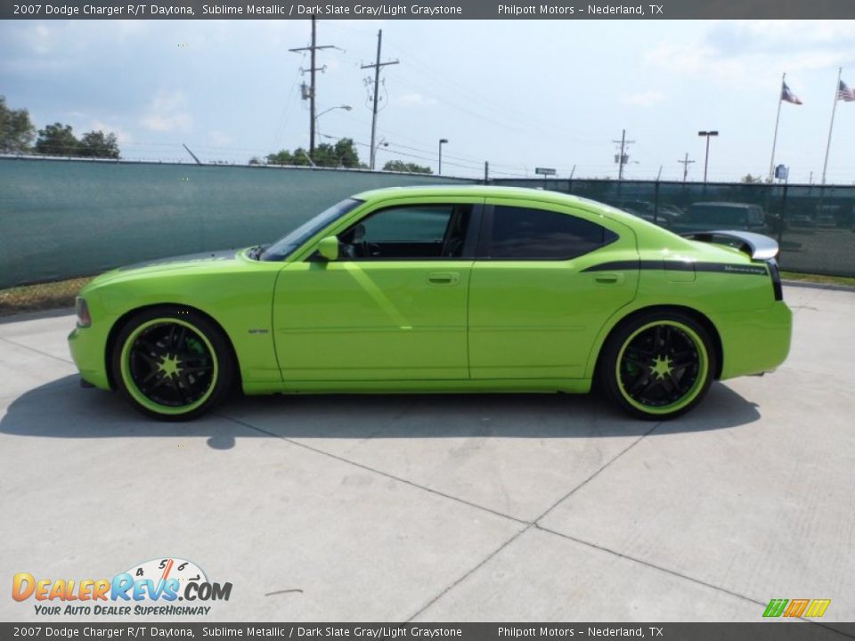 2007 Dodge Charger R/T Daytona Sublime Metallic / Dark Slate Gray/Light Graystone Photo #6