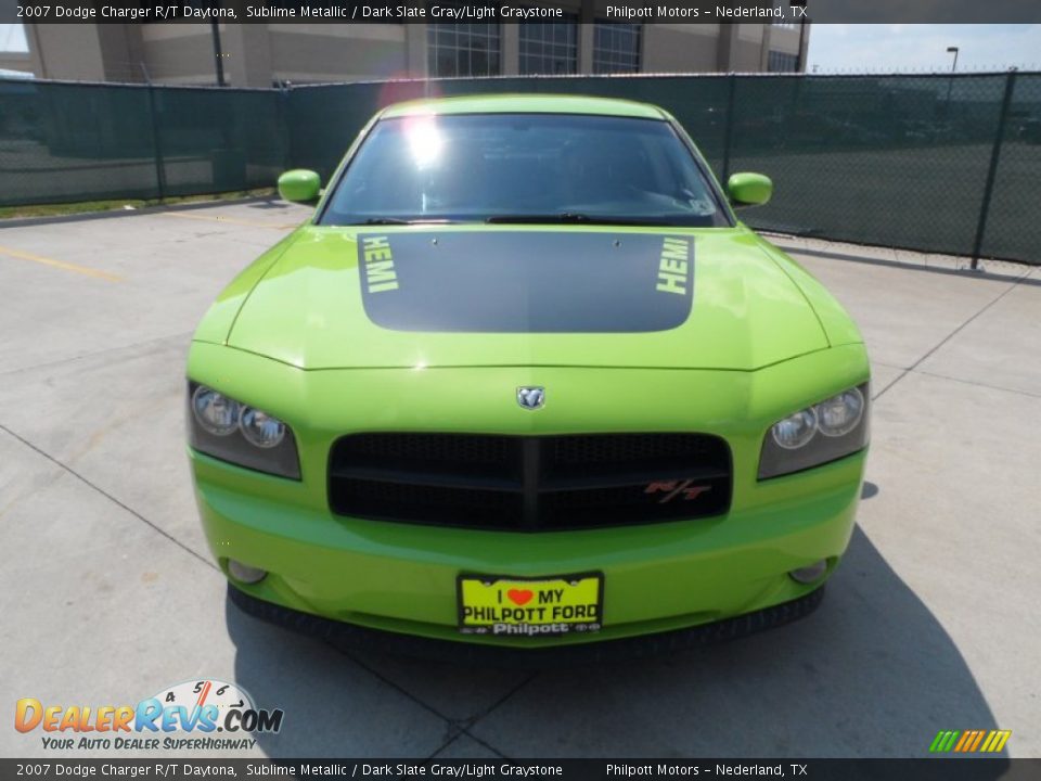 2007 Dodge Charger R/T Daytona Sublime Metallic / Dark Slate Gray/Light Graystone Photo #8