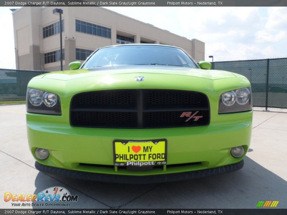 2007 Dodge Charger R/T Daytona Sublime Metallic / Dark Slate Gray/Light Graystone Photo #9