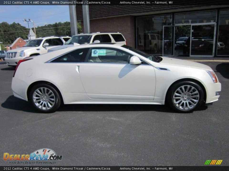 White Diamond Tricoat 2012 Cadillac CTS 4 AWD Coupe Photo #8