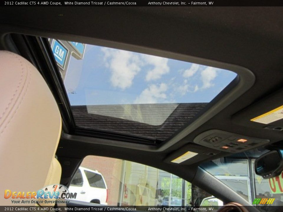 Sunroof of 2012 Cadillac CTS 4 AWD Coupe Photo #11