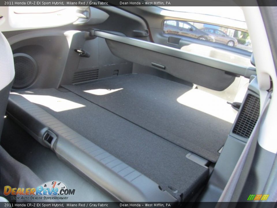 Gray Fabric Interior 2011 Honda Cr Z Ex Sport Hybrid Photo