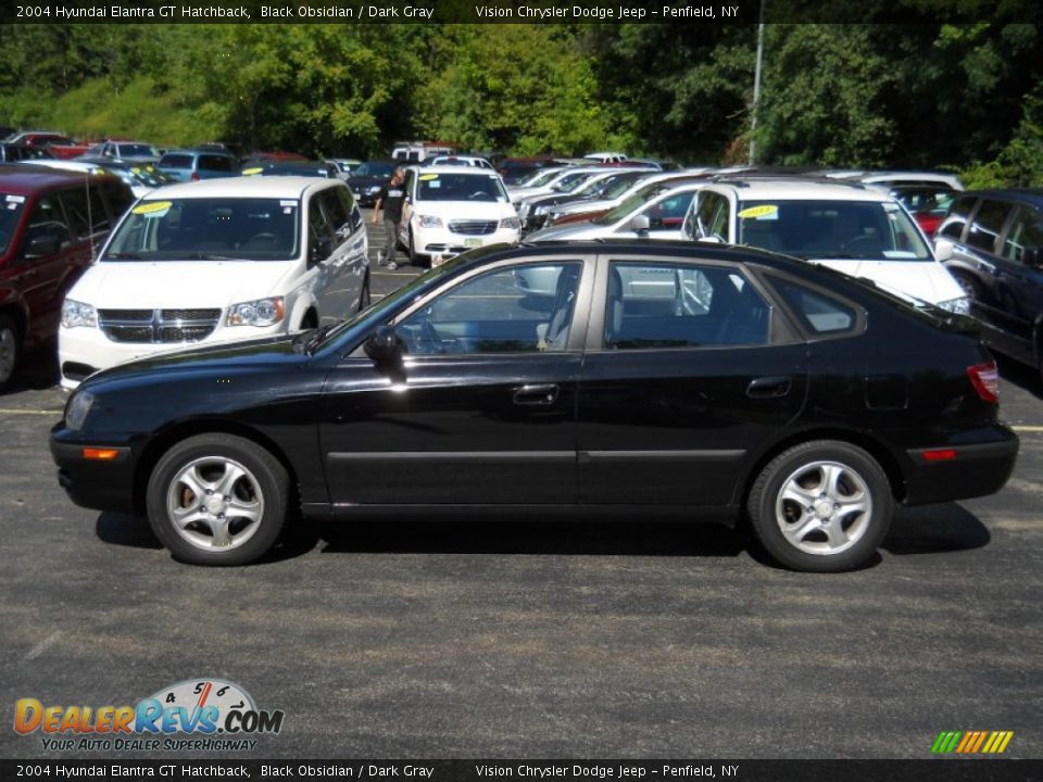 Black Obsidian 2004 Hyundai Elantra GT Hatchback Photo #11