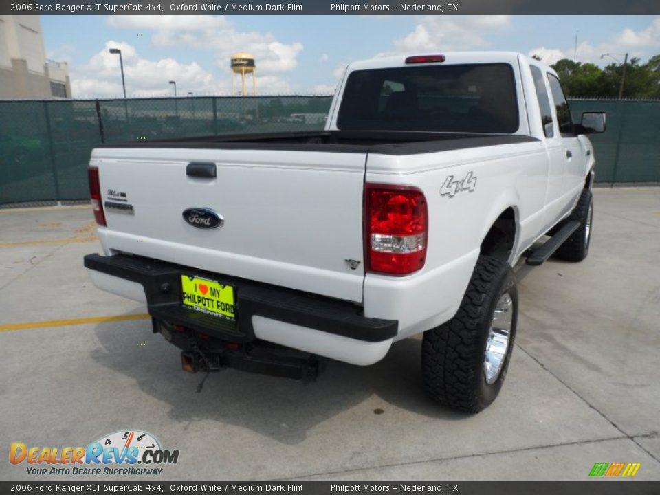 2006 Ford Ranger XLT SuperCab 4x4 Oxford White / Medium Dark Flint Photo #3