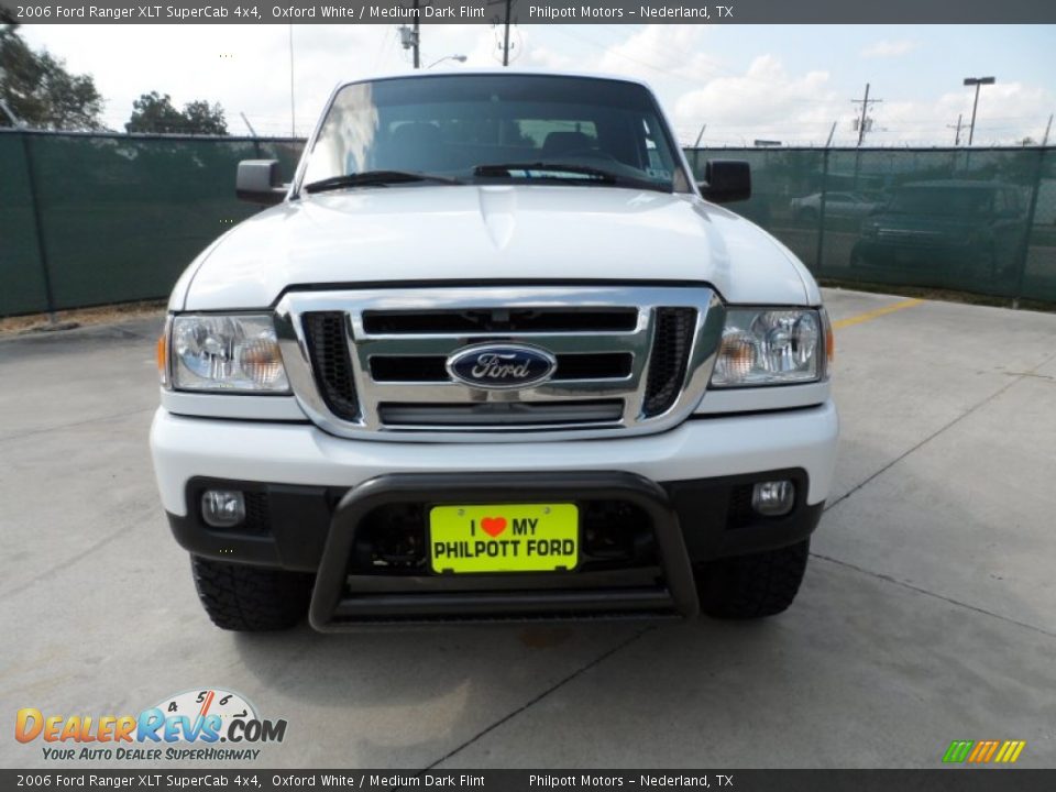 2006 Ford Ranger XLT SuperCab 4x4 Oxford White / Medium Dark Flint Photo #8