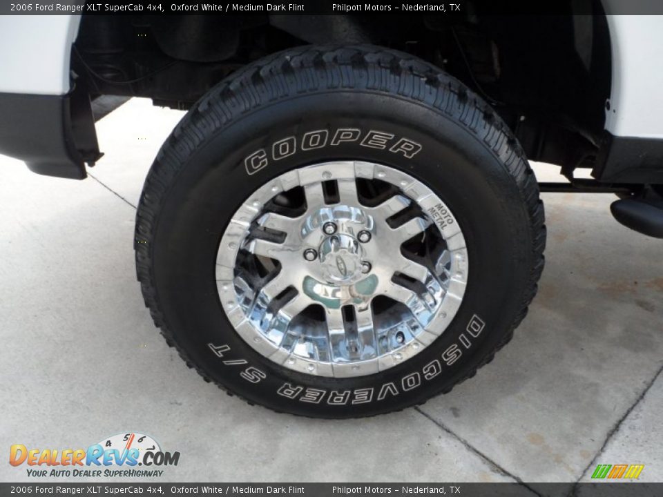 2006 Ford Ranger XLT SuperCab 4x4 Oxford White / Medium Dark Flint Photo #12