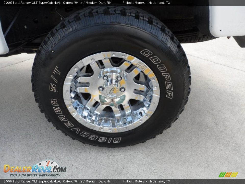 2006 Ford Ranger XLT SuperCab 4x4 Oxford White / Medium Dark Flint Photo #13