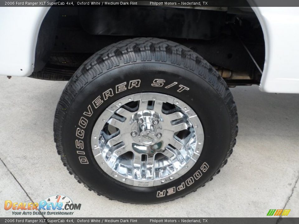 2006 Ford Ranger XLT SuperCab 4x4 Oxford White / Medium Dark Flint Photo #14