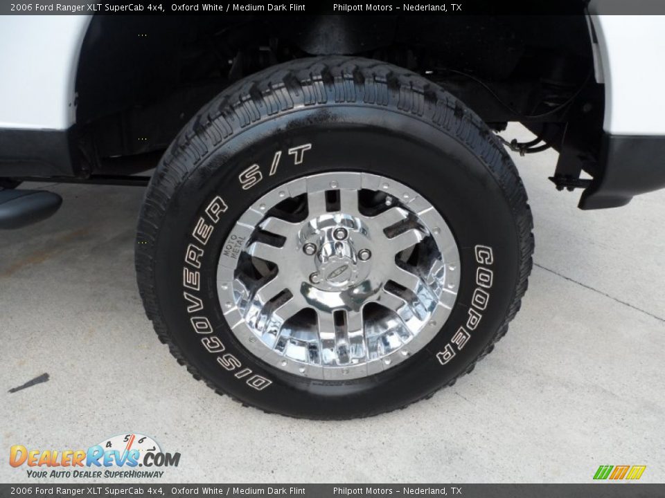 2006 Ford Ranger XLT SuperCab 4x4 Oxford White / Medium Dark Flint Photo #15