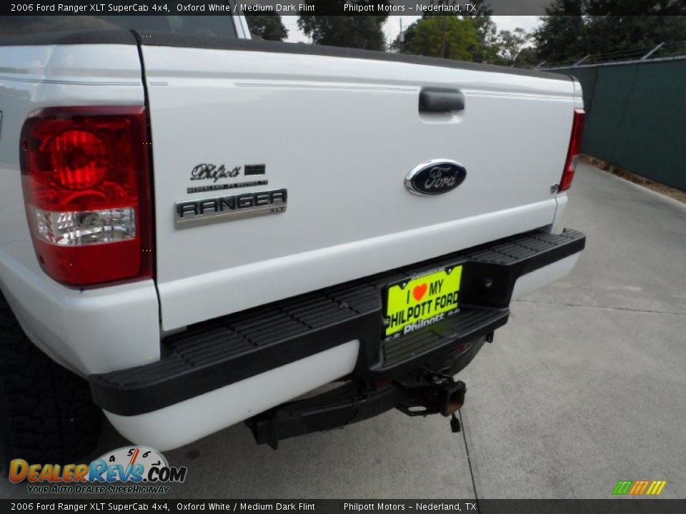 2006 Ford Ranger XLT SuperCab 4x4 Oxford White / Medium Dark Flint Photo #23