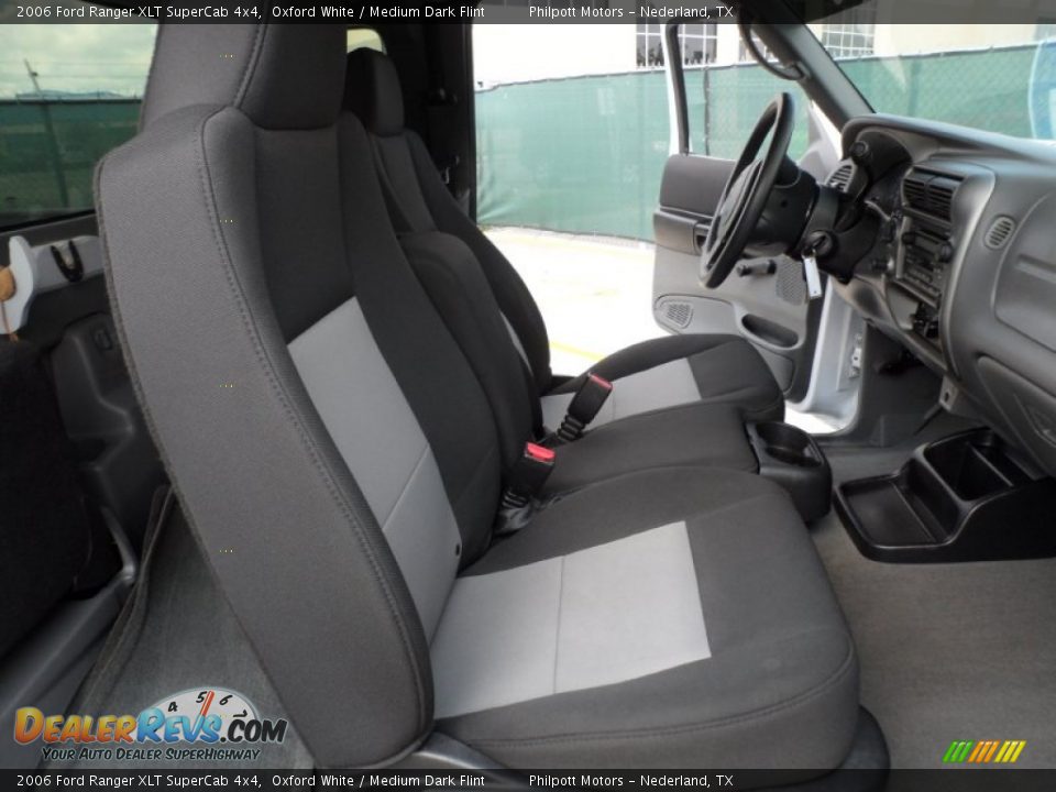2006 Ford Ranger XLT SuperCab 4x4 Oxford White / Medium Dark Flint Photo #29