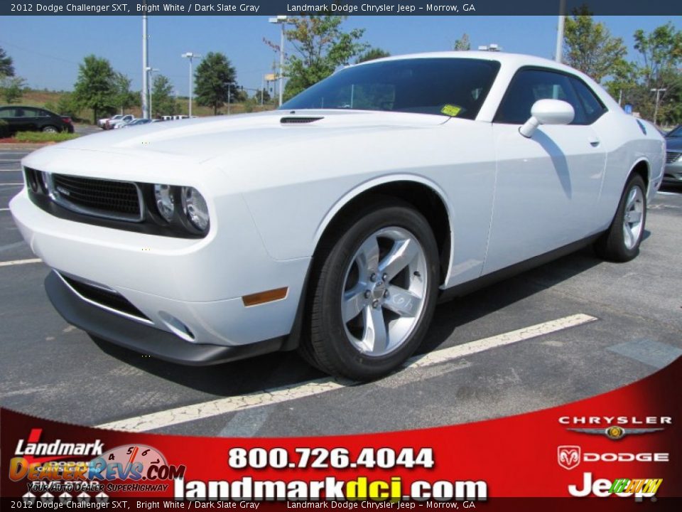 2012 Dodge Challenger SXT Bright White / Dark Slate Gray Photo #1