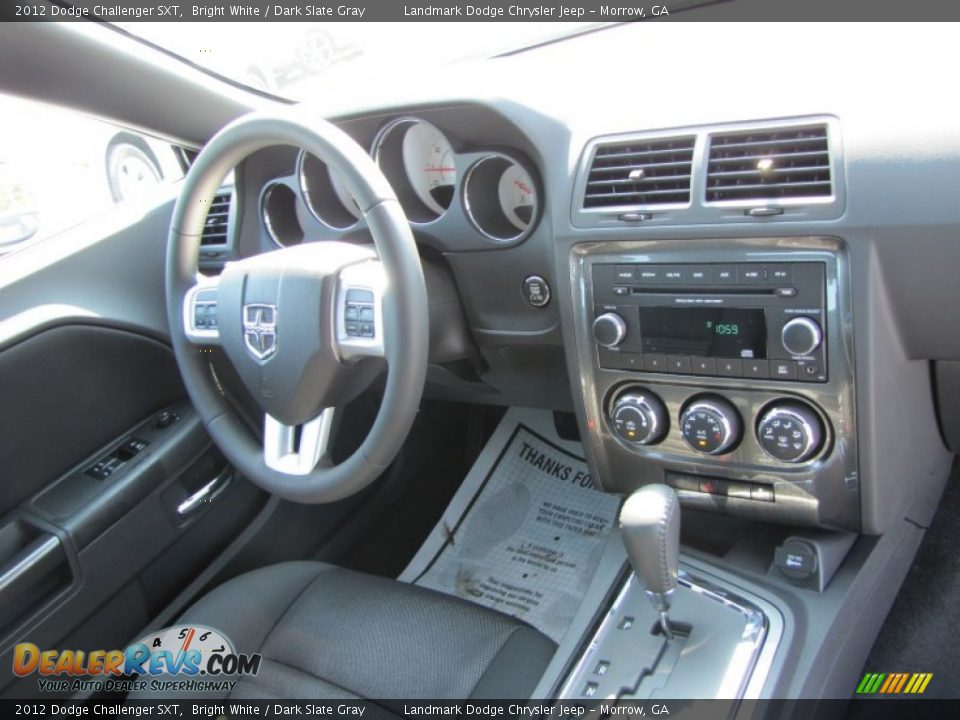 2012 Dodge Challenger SXT Bright White / Dark Slate Gray Photo #8