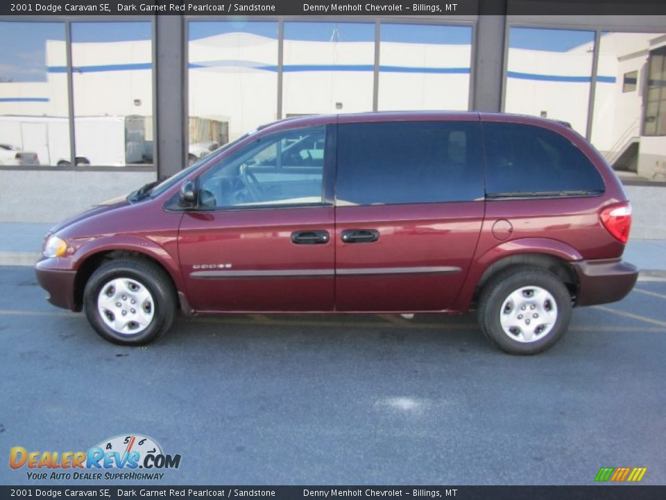 Dark Garnet Red Pearlcoat 2001 Dodge Caravan SE Photo #2