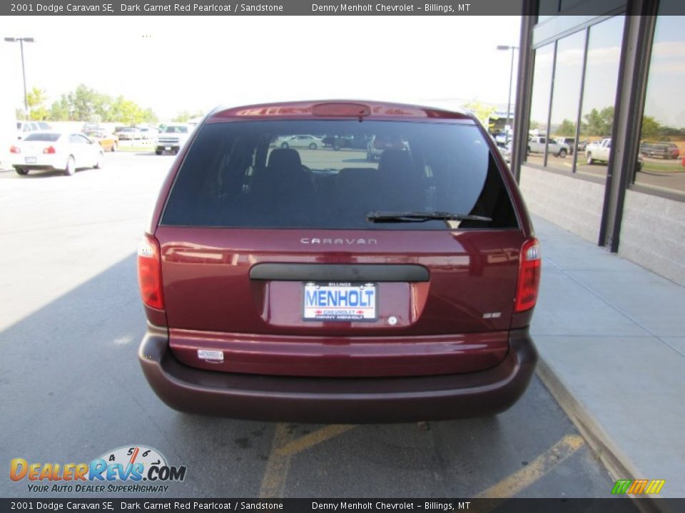 2001 Dodge Caravan SE Dark Garnet Red Pearlcoat / Sandstone Photo #19