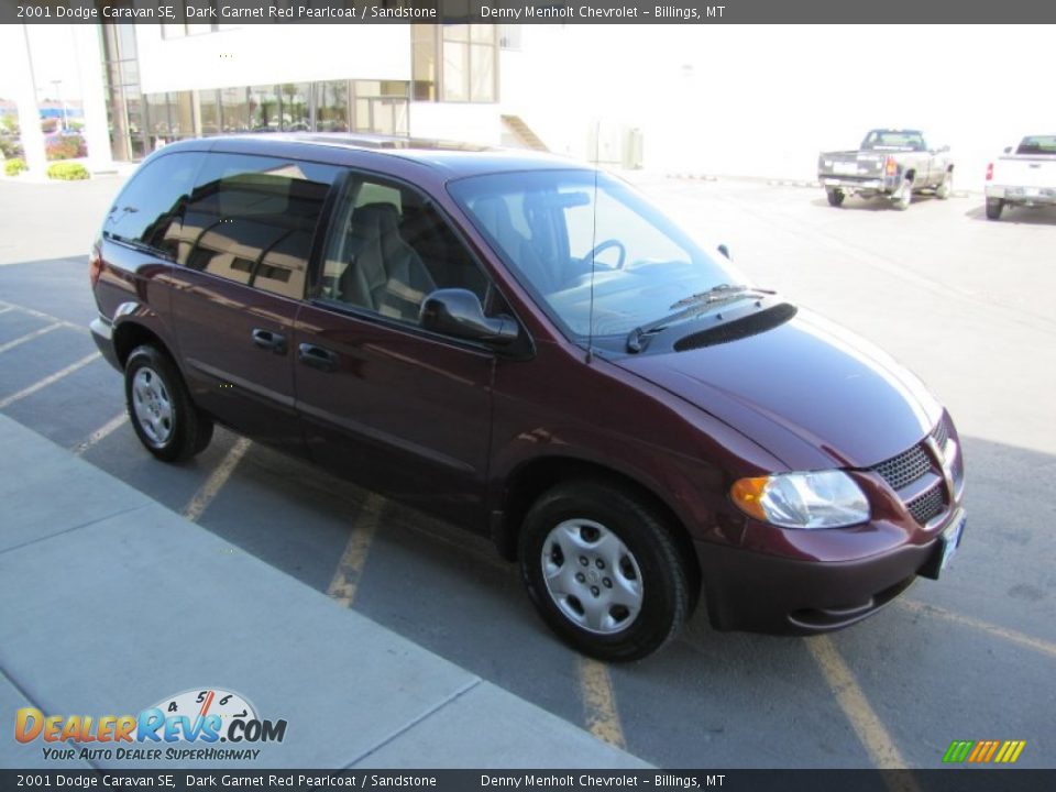 2001 Dodge Caravan SE Dark Garnet Red Pearlcoat / Sandstone Photo #21