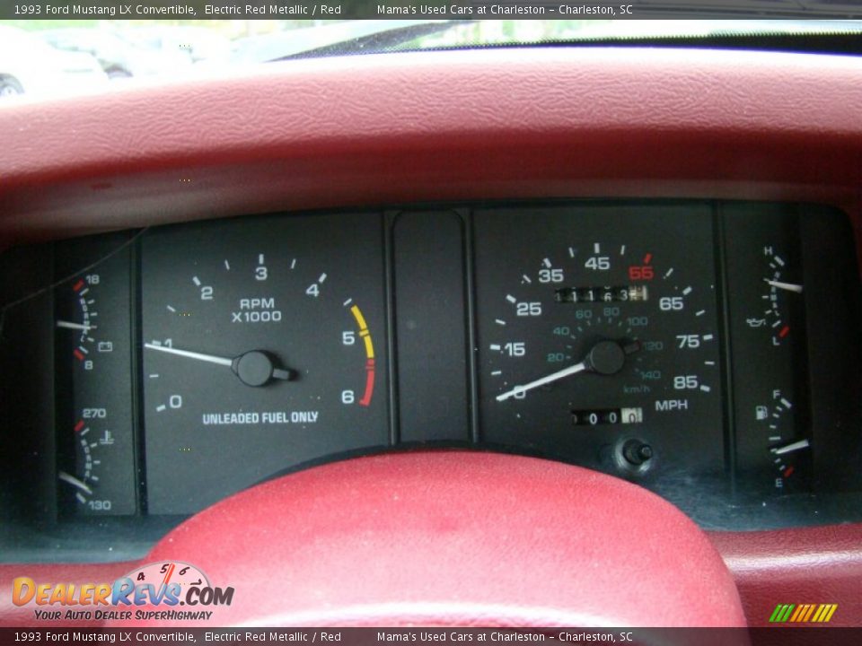 1993 Ford Mustang LX Convertible Gauges Photo #19