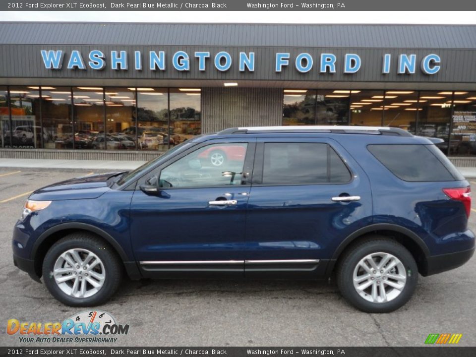 2012 Ford Explorer XLT EcoBoost Dark Pearl Blue Metallic / Charcoal Black Photo #1