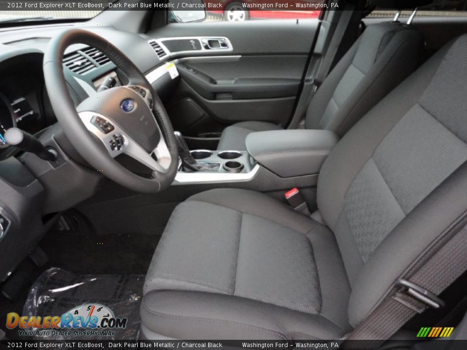 Charcoal Black Interior - 2012 Ford Explorer XLT EcoBoost Photo #10
