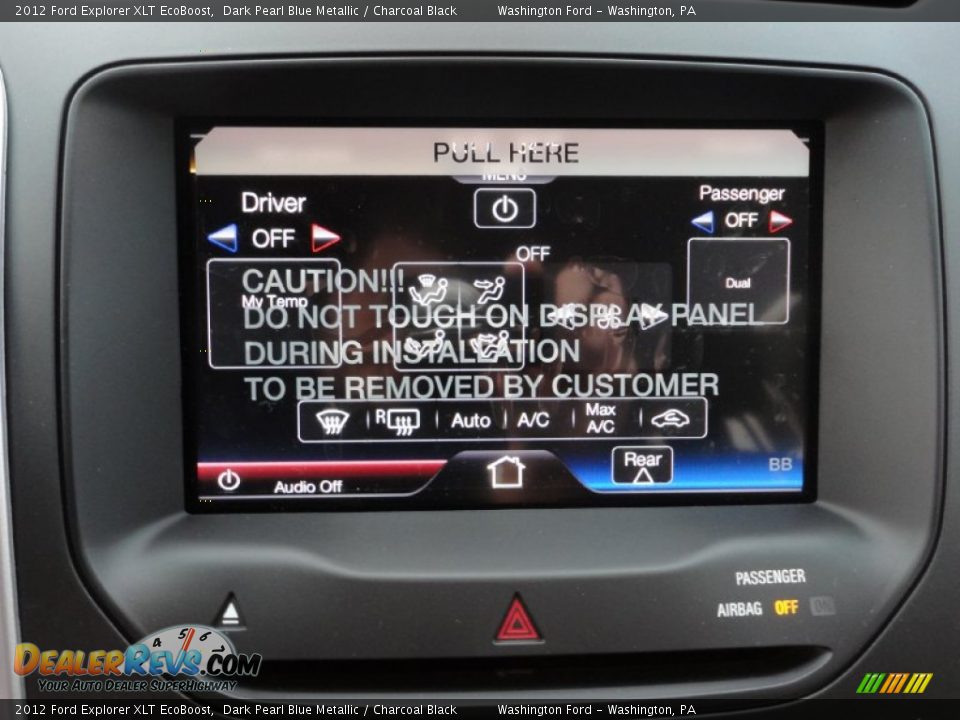 2012 Ford Explorer XLT EcoBoost Dark Pearl Blue Metallic / Charcoal Black Photo #18