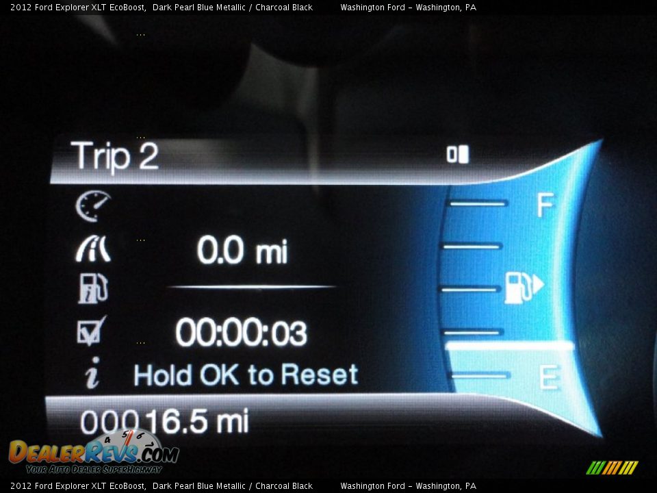 2012 Ford Explorer XLT EcoBoost Dark Pearl Blue Metallic / Charcoal Black Photo #19