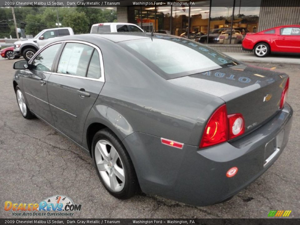2009 Chevrolet Malibu LS Sedan Dark Gray Metallic / Titanium Photo #2