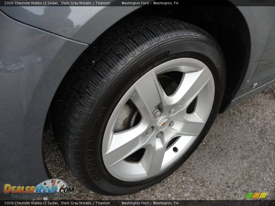 2009 Chevrolet Malibu LS Sedan Dark Gray Metallic / Titanium Photo #9