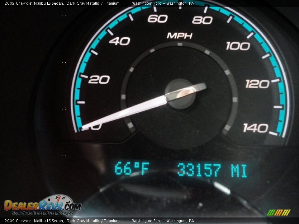 2009 Chevrolet Malibu LS Sedan Dark Gray Metallic / Titanium Photo #19