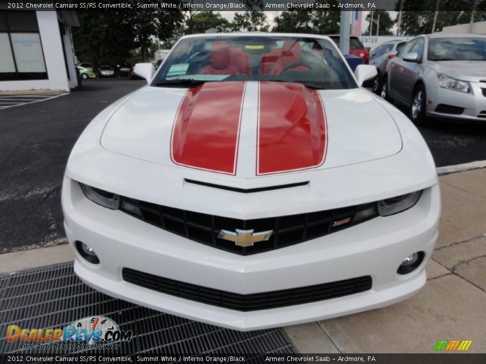 Summit White 2012 Chevrolet Camaro SS/RS Convertible Photo #3