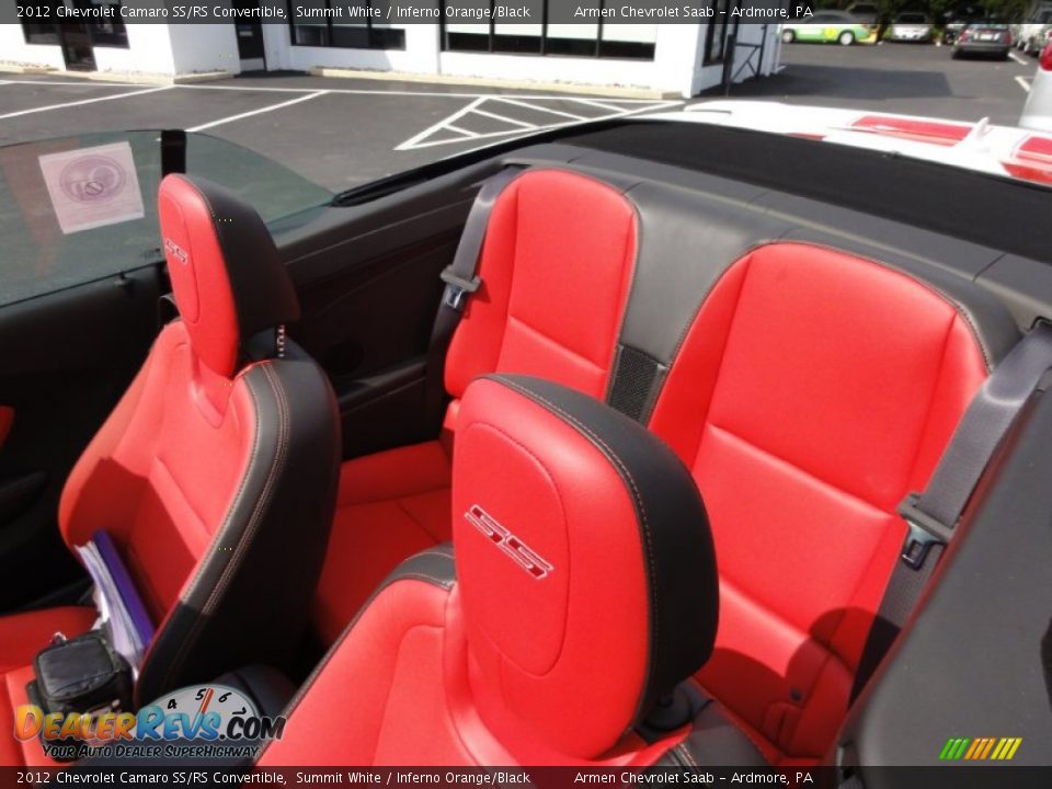 Inferno Orange/Black Interior - 2012 Chevrolet Camaro SS/RS Convertible Photo #9