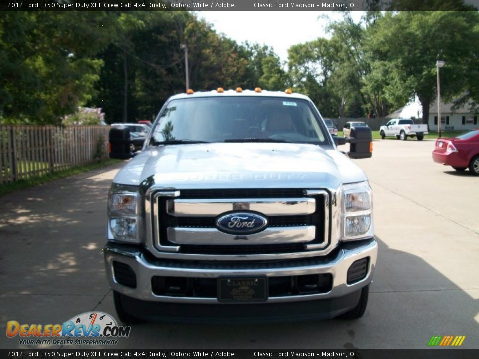 2012 Ford F350 Super Duty XLT Crew Cab 4x4 Dually Oxford White / Adobe Photo #2