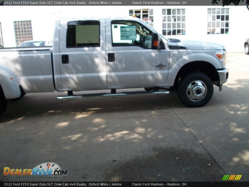 2012 Ford F350 Super Duty XLT Crew Cab 4x4 Dually Oxford White / Adobe Photo #4