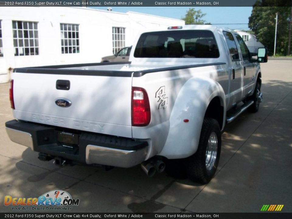 2012 Ford F350 Super Duty XLT Crew Cab 4x4 Dually Oxford White / Adobe Photo #6