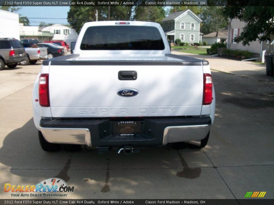 2012 Ford F350 Super Duty XLT Crew Cab 4x4 Dually Oxford White / Adobe Photo #7