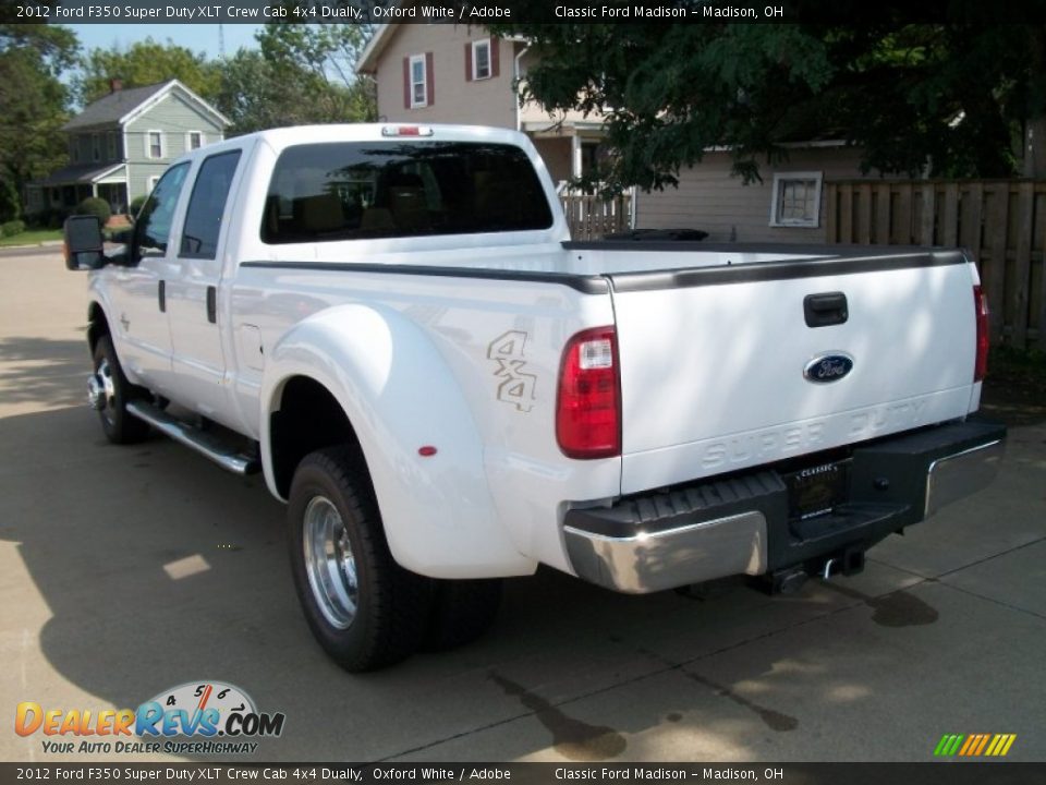 2012 Ford F350 Super Duty XLT Crew Cab 4x4 Dually Oxford White / Adobe Photo #8