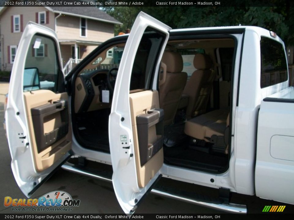 2012 Ford F350 Super Duty XLT Crew Cab 4x4 Dually Oxford White / Adobe Photo #10