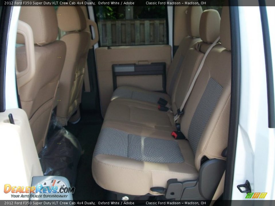 Adobe Interior - 2012 Ford F350 Super Duty XLT Crew Cab 4x4 Dually Photo #11