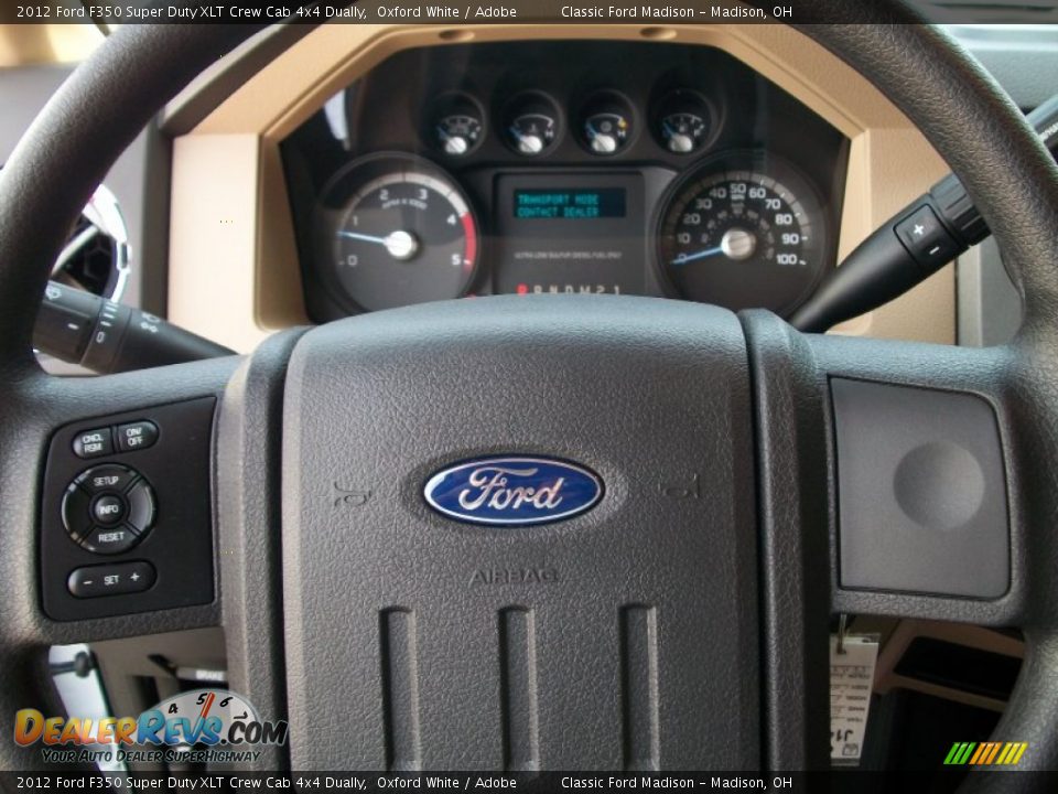 2012 Ford F350 Super Duty XLT Crew Cab 4x4 Dually Oxford White / Adobe Photo #15