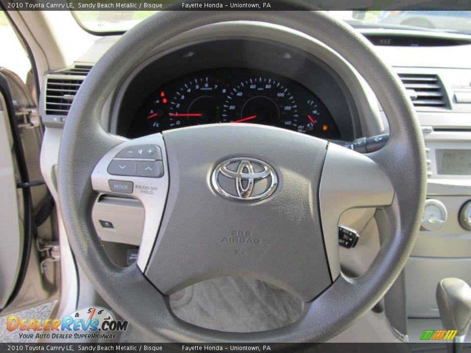 2010 Toyota Camry LE Sandy Beach Metallic / Bisque Photo #10