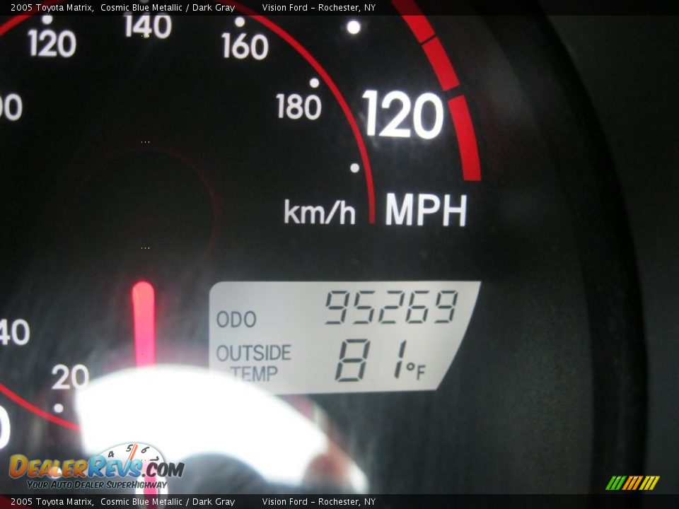 2005 Toyota Matrix Cosmic Blue Metallic / Dark Gray Photo #3
