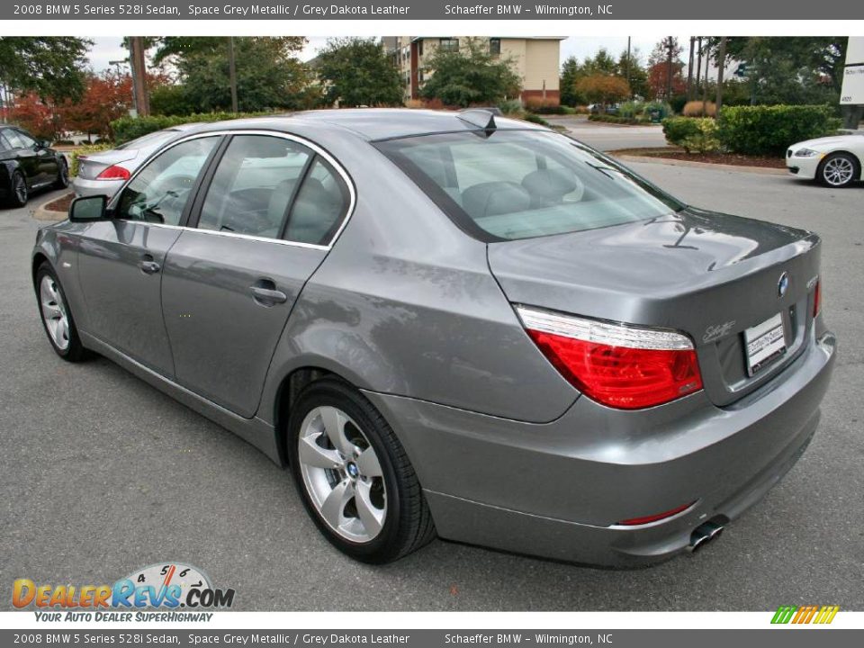 2008 BMW 5 Series 528i Sedan Space Grey Metallic / Grey Dakota Leather Photo #3